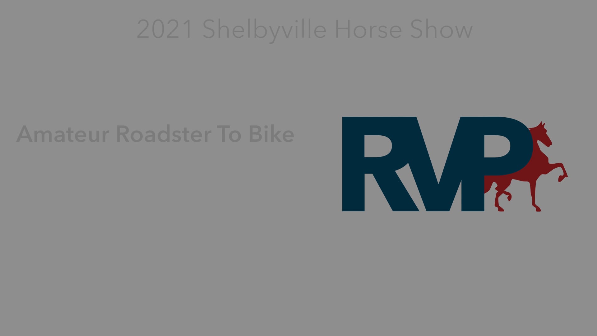 SHS21 - Class 29 -  Amateur Roadster To Bike