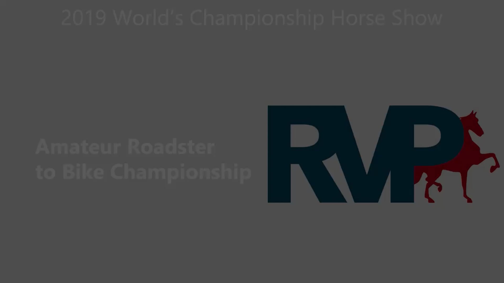 WCHS19 - Class 207 - Amateur Roadster to Bike Championship