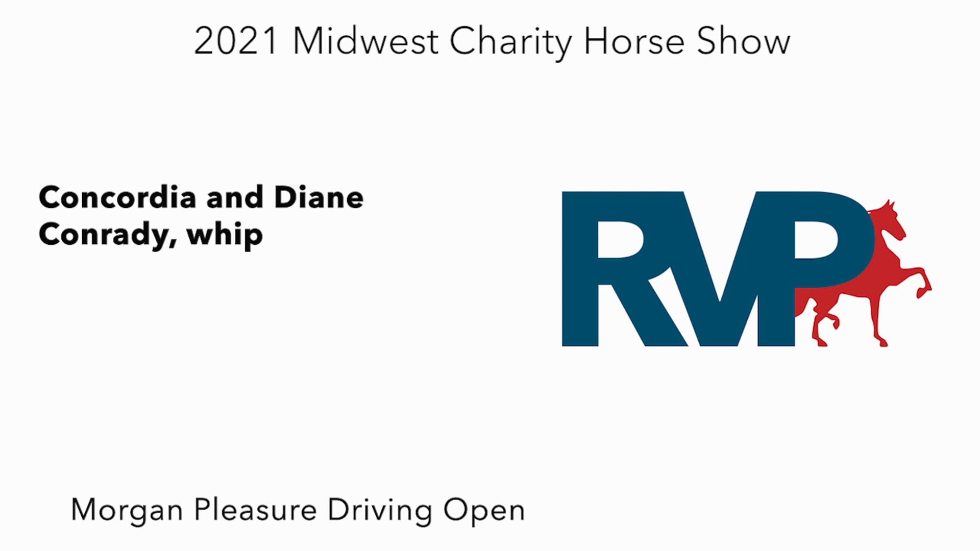 MW21 - Class 70 - Concordia and Diane Conrady, whip