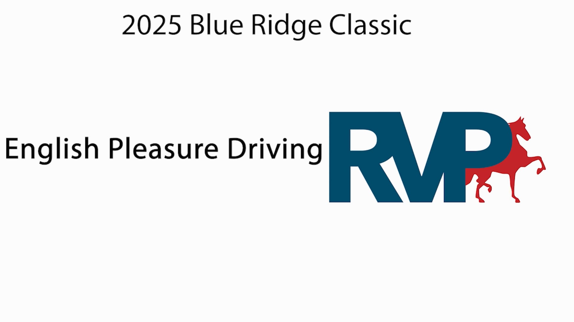 BRC25 - Class 100 - English Pleasure Driving