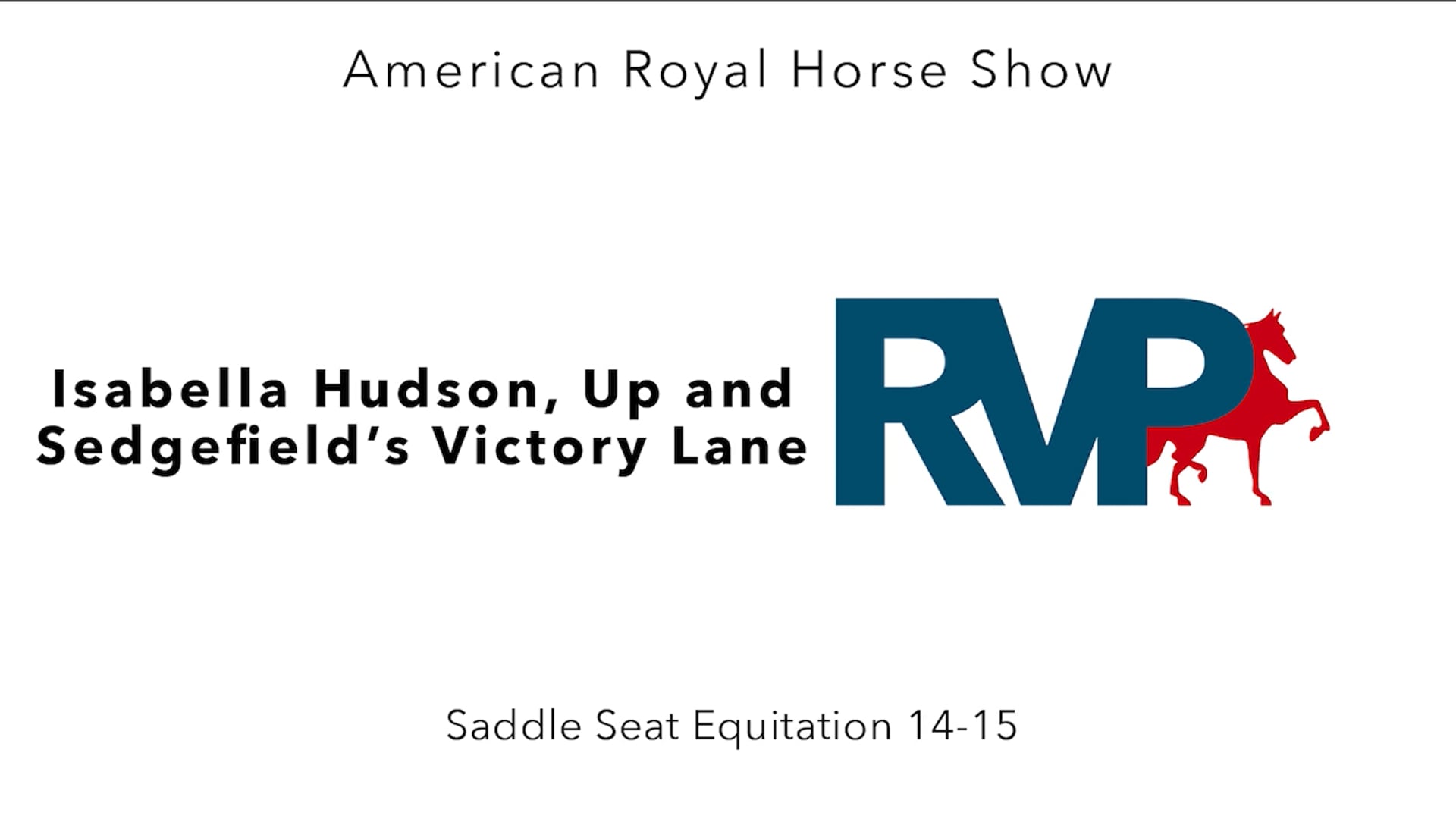 AR24 - Class 140 - Isabella Hudson, Up and Sedgefield's Victory Lane