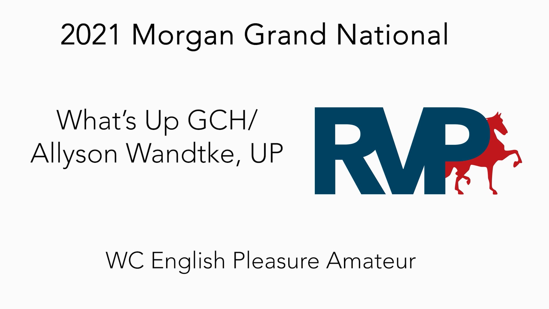 MGN21 - Class 248 - What's Up GCH- Allyson Wandtke, Up