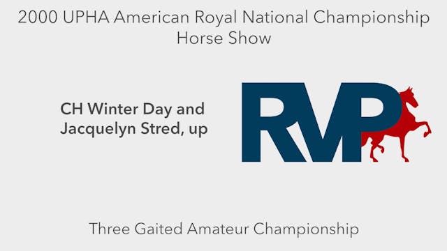 2000 AR - Three Gaited Amateur Champi...