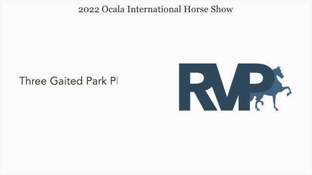 OIHS22 - Class 116 - Three Gaited Par...