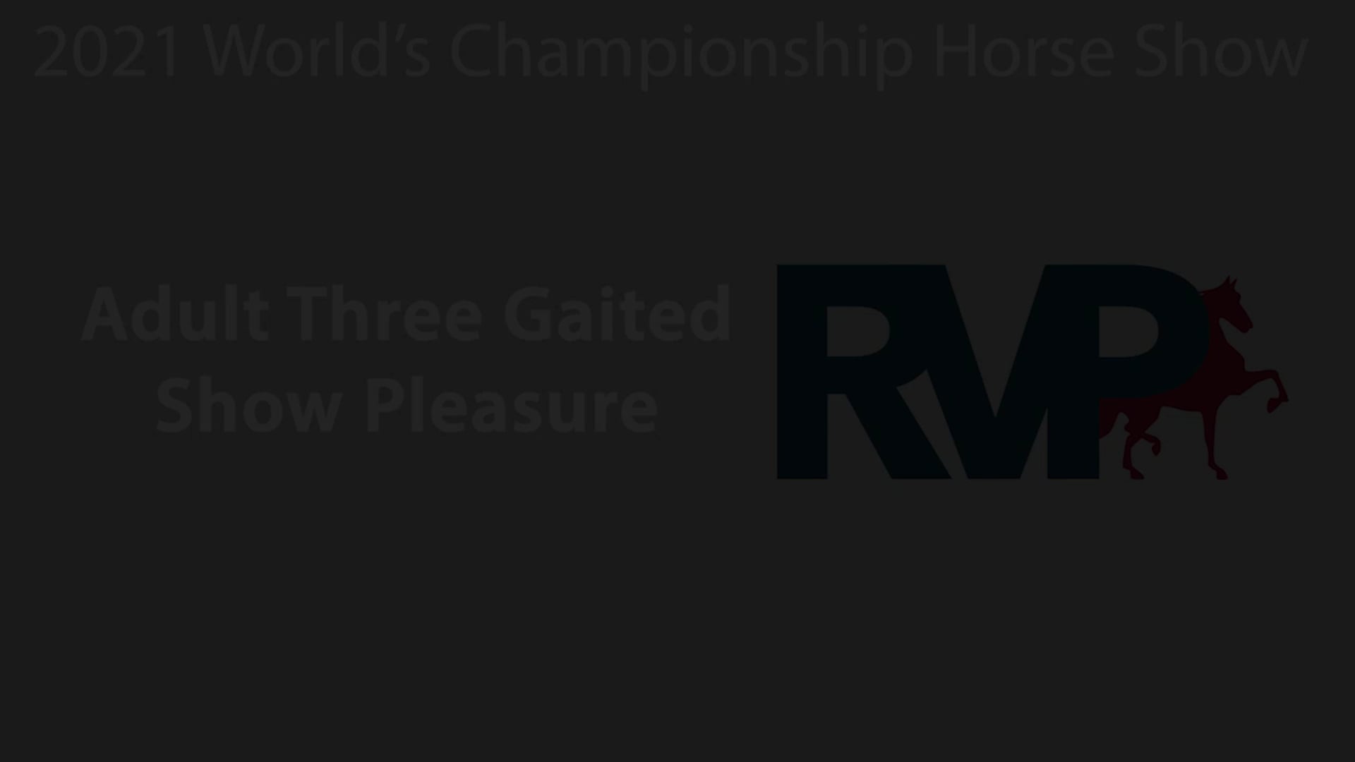 WCHS21 - Class 15 - Adult Three Gaited Show Pleasure