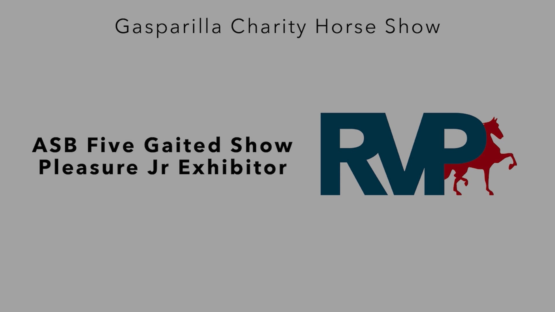 GC25 - Class 36 - ASB Five Gaited Show Pleasure Jr Exhibitor