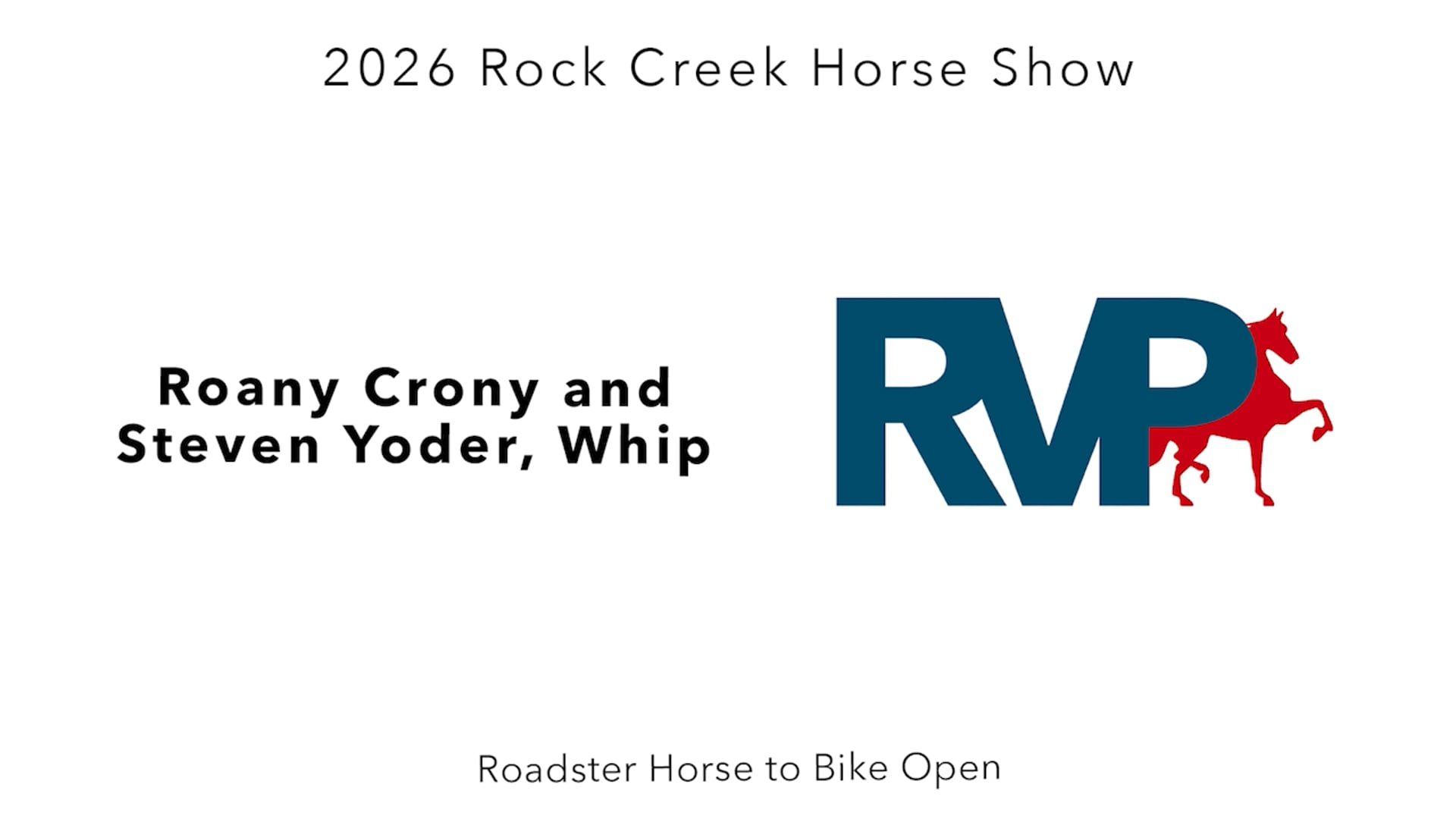 RC26 - Class 67 - Roany Crony and Steven Yoder, Whip
