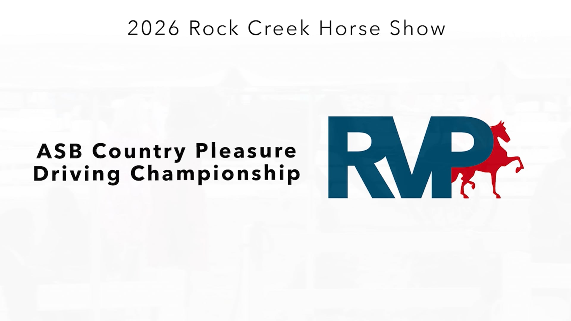 RC26 - Class 83 - ASB Country Pleasure Driving Championship