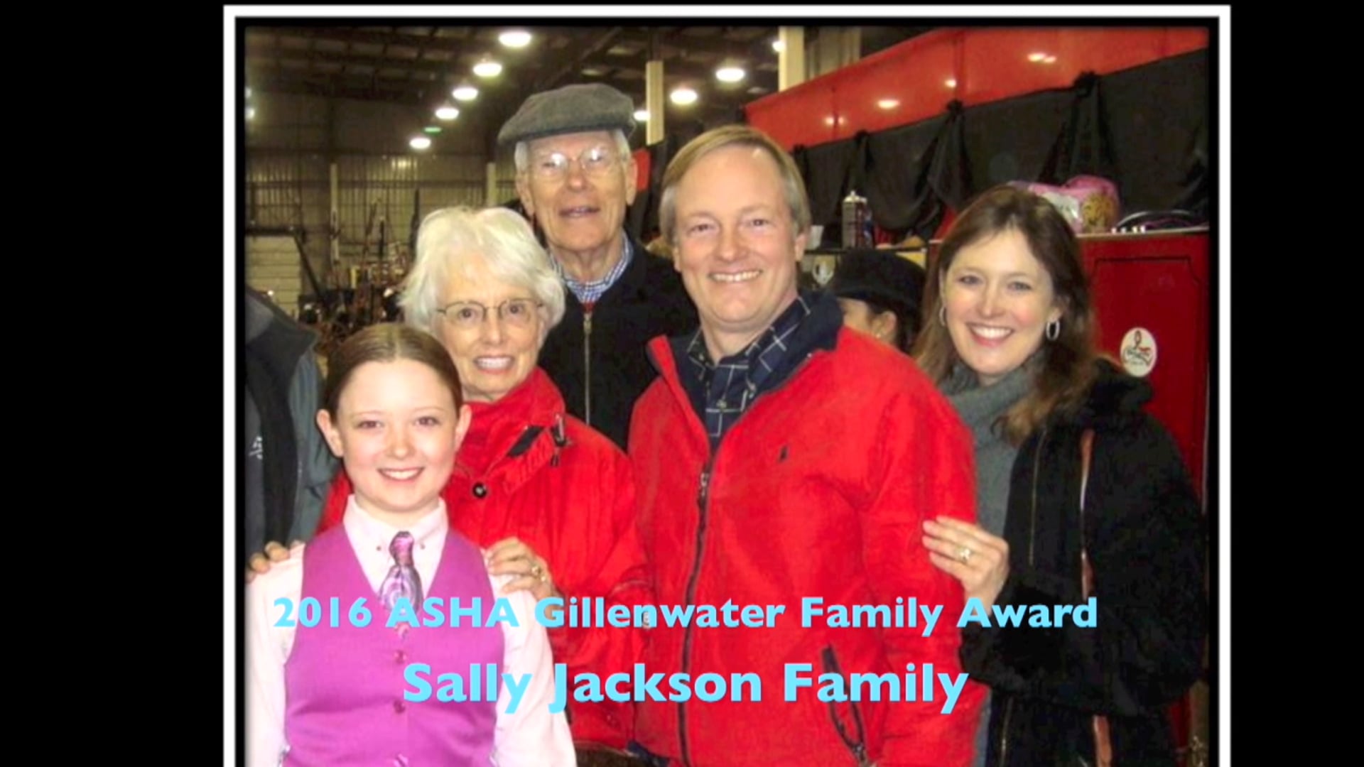 2016 Sally Jackson Family - ASHA Gillenwater Family Award