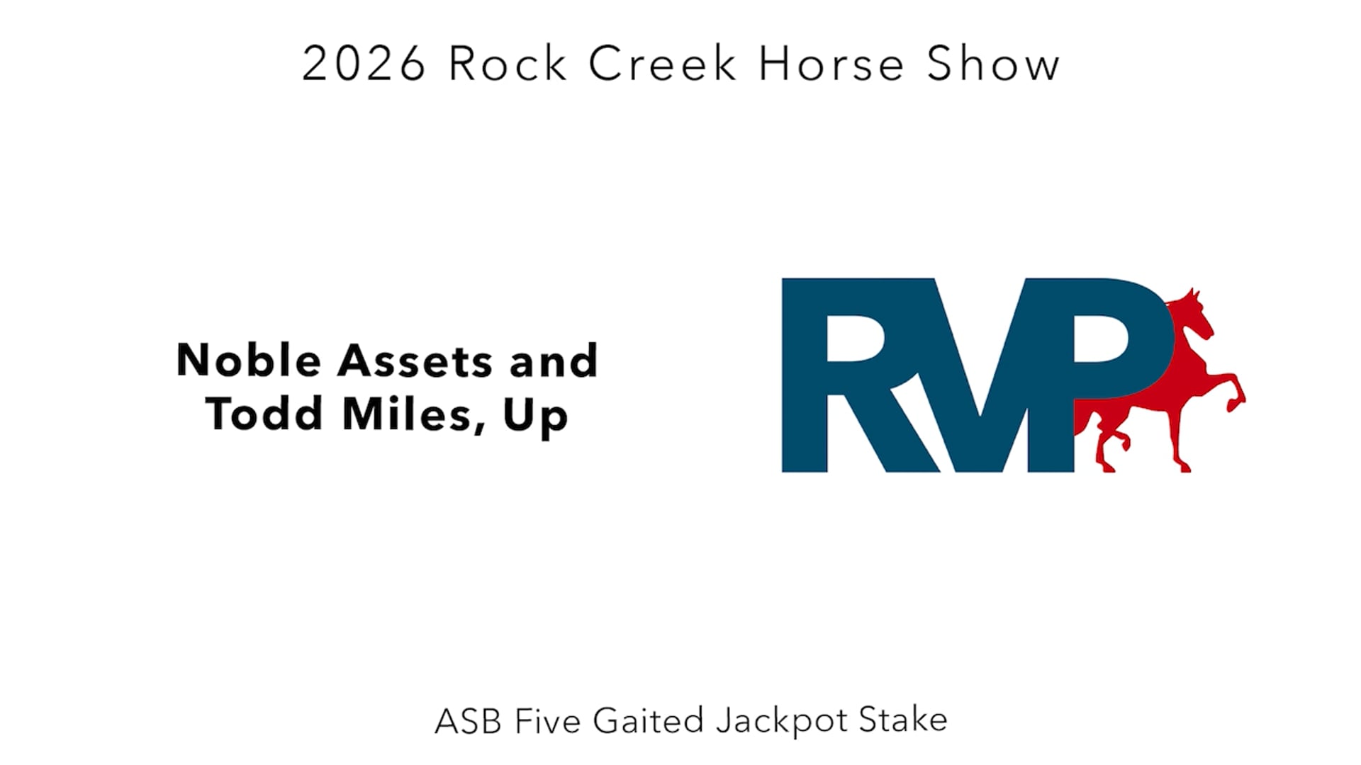 RC26 - Class 111 - Noble Assets and Todd Miles, Up