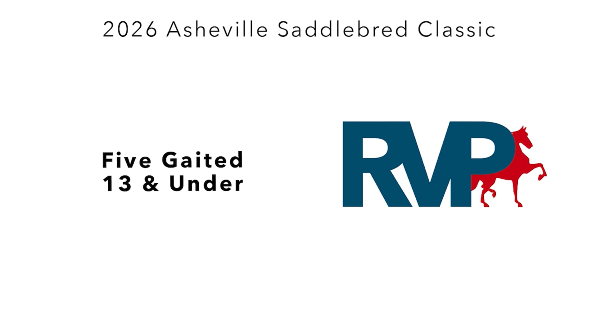 ASC26 - Class 47 - FIve Gaited 13 & Under