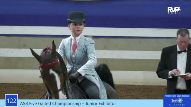ASC21 - Class 122 - ASB Five Gaited J...