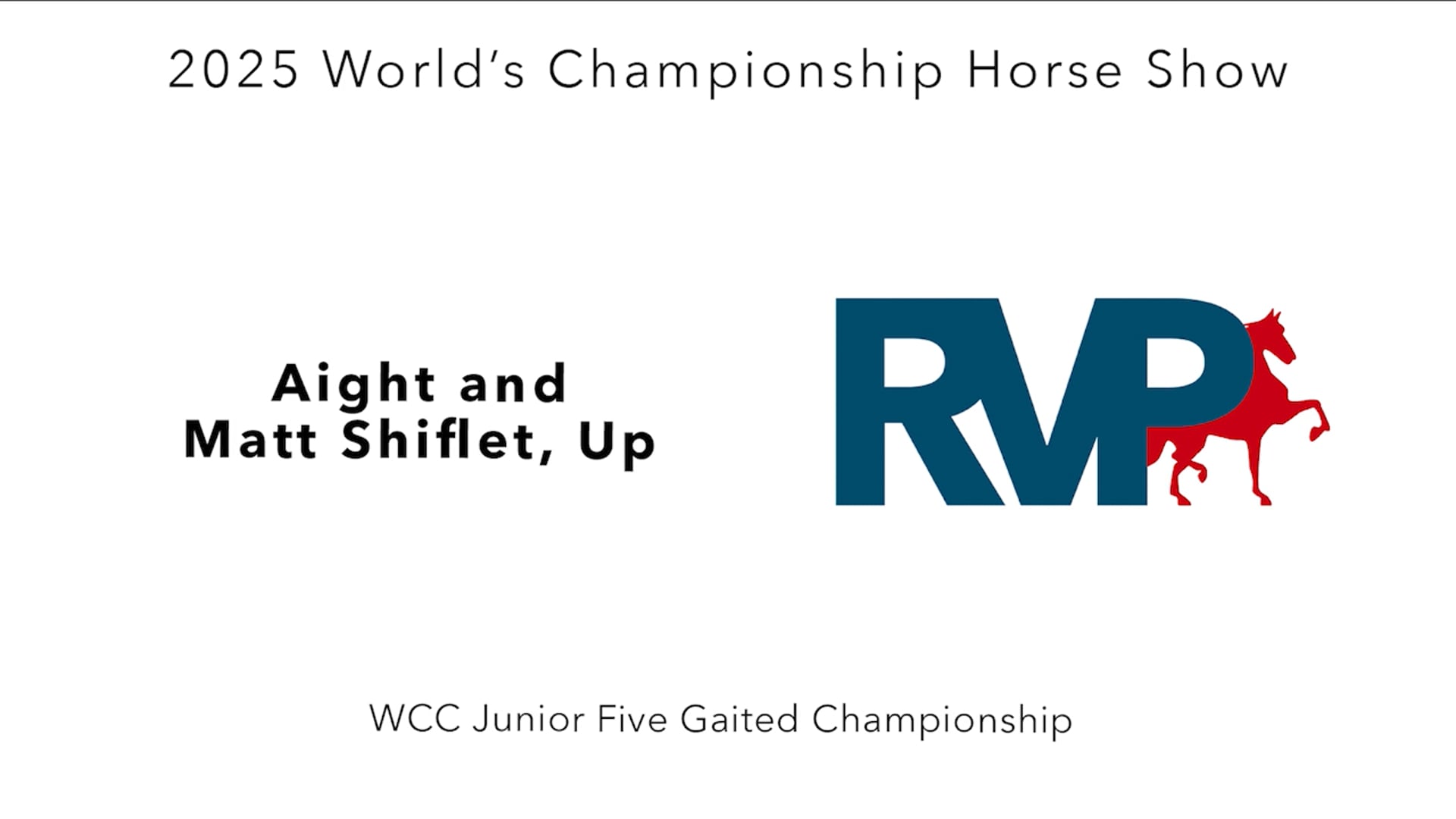 WCHS25 - Class 172 - Aight and Matt Shiflet, Up