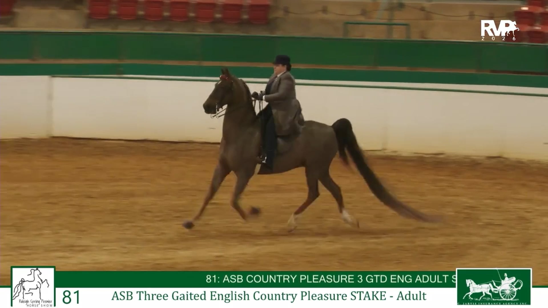 RSP26 - Class 81 - ASB Three Gaited English Country Pleasure Stake Adult