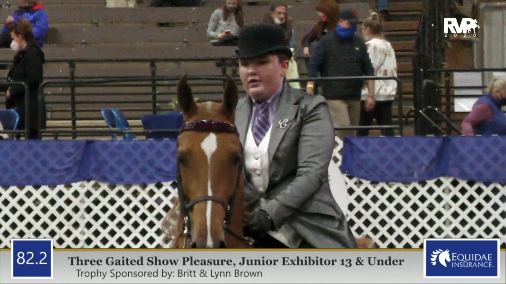 2020 AR - Class 82.2 Three Gaited Show Pleasure 
Junior Exhibitor 13 & Under
Section 2