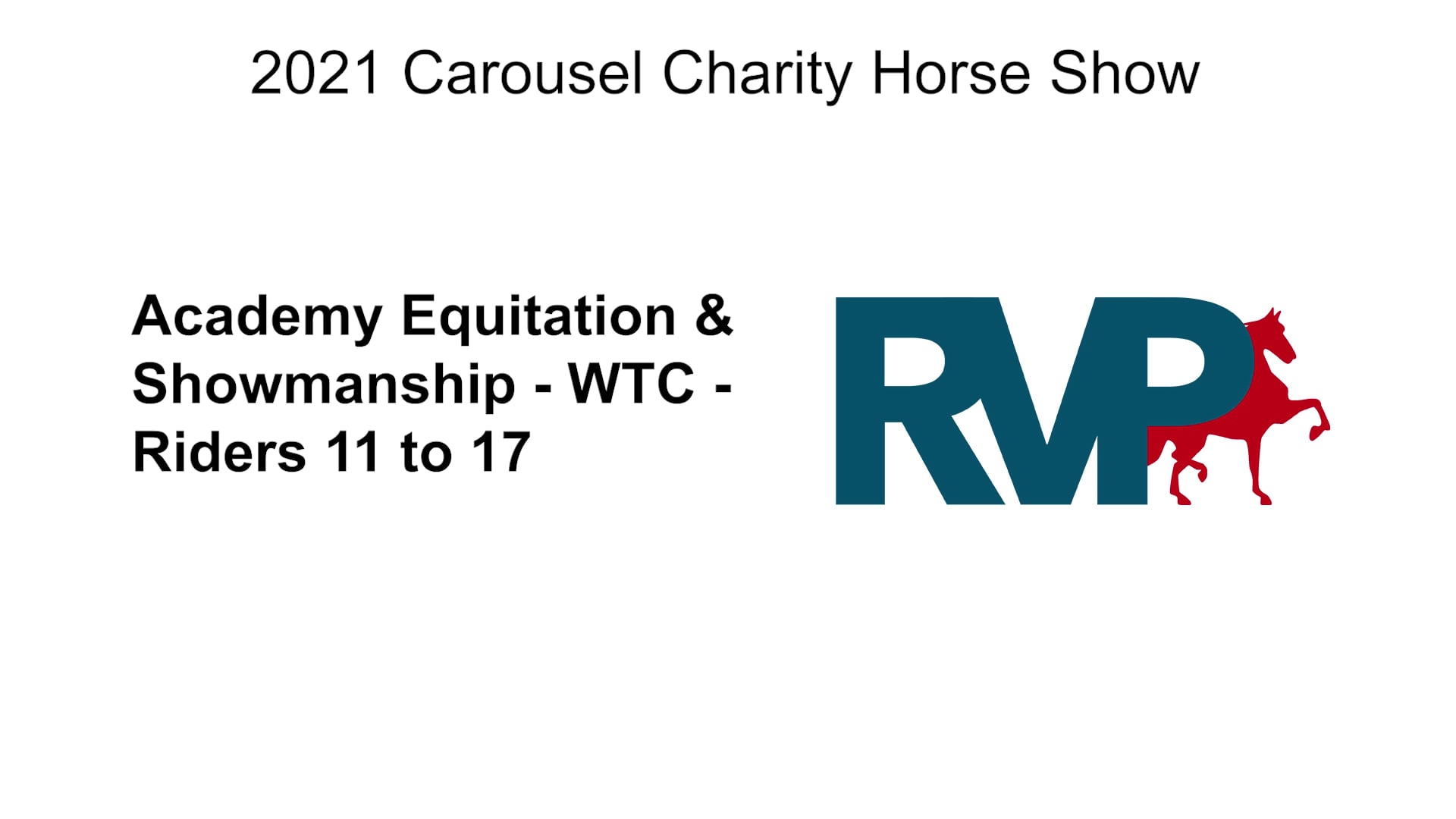 CC21 - Class 224 & 225 Academy Equitation & Showmanship - WTC - Riders 11 to 17