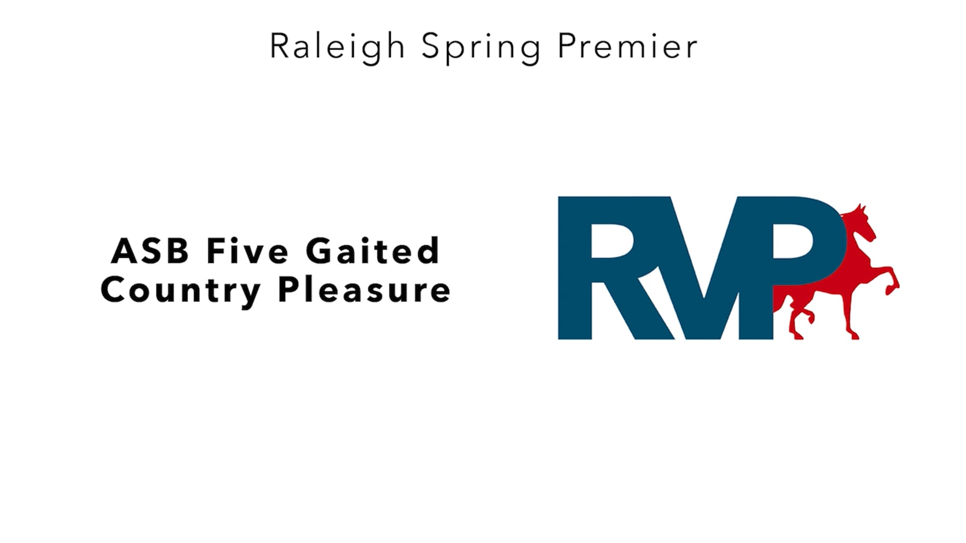 RSP25 - Class 46.1 - ASB Five Gaited Country Pleasure