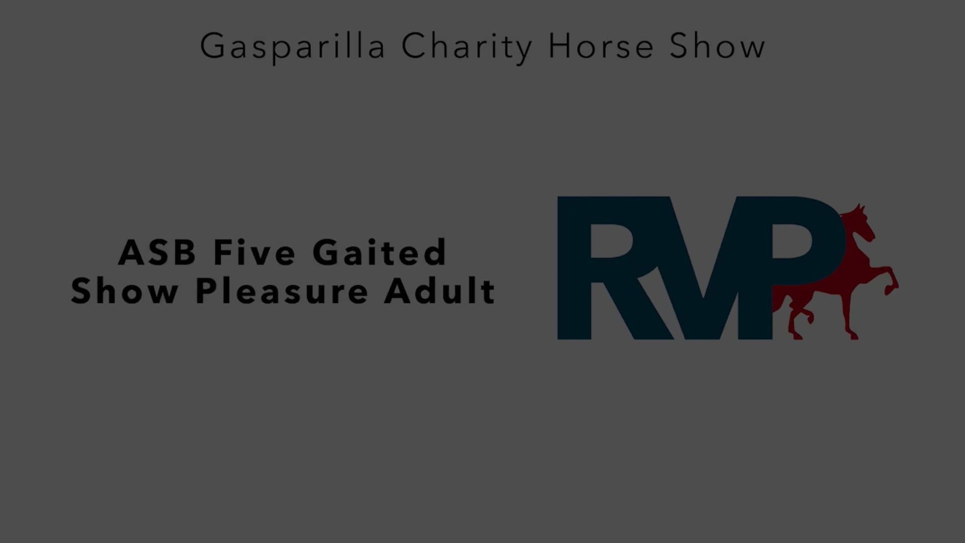 GC25 - Class 45 - ASB Five Gaited Show Pleasure Adult