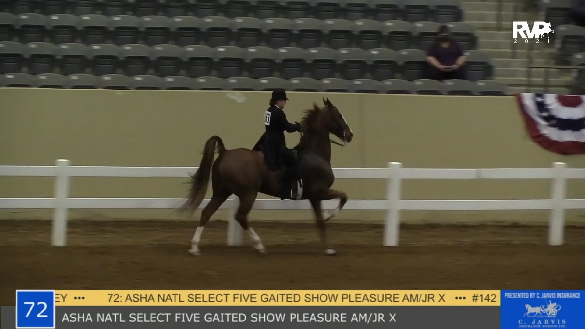 KYSP21 - Class 72 - ASHA National Select Five Gaited Show Pleasure Am Jr Ex