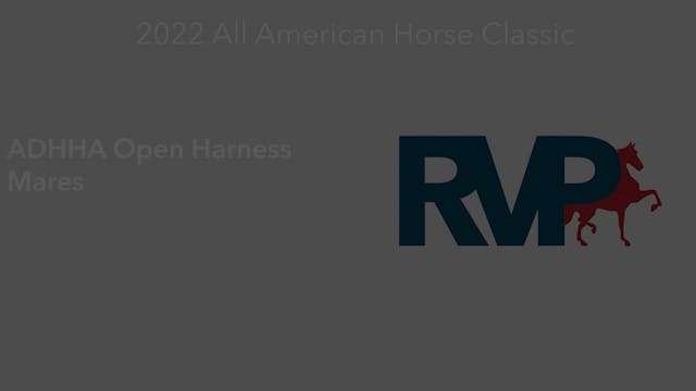 AAC22 - Class 54 -  ADHHA Open Harnes...