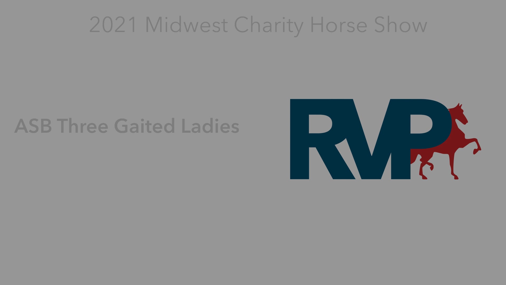 MW21 - Class 77 - ASB Three Gaited Ladies