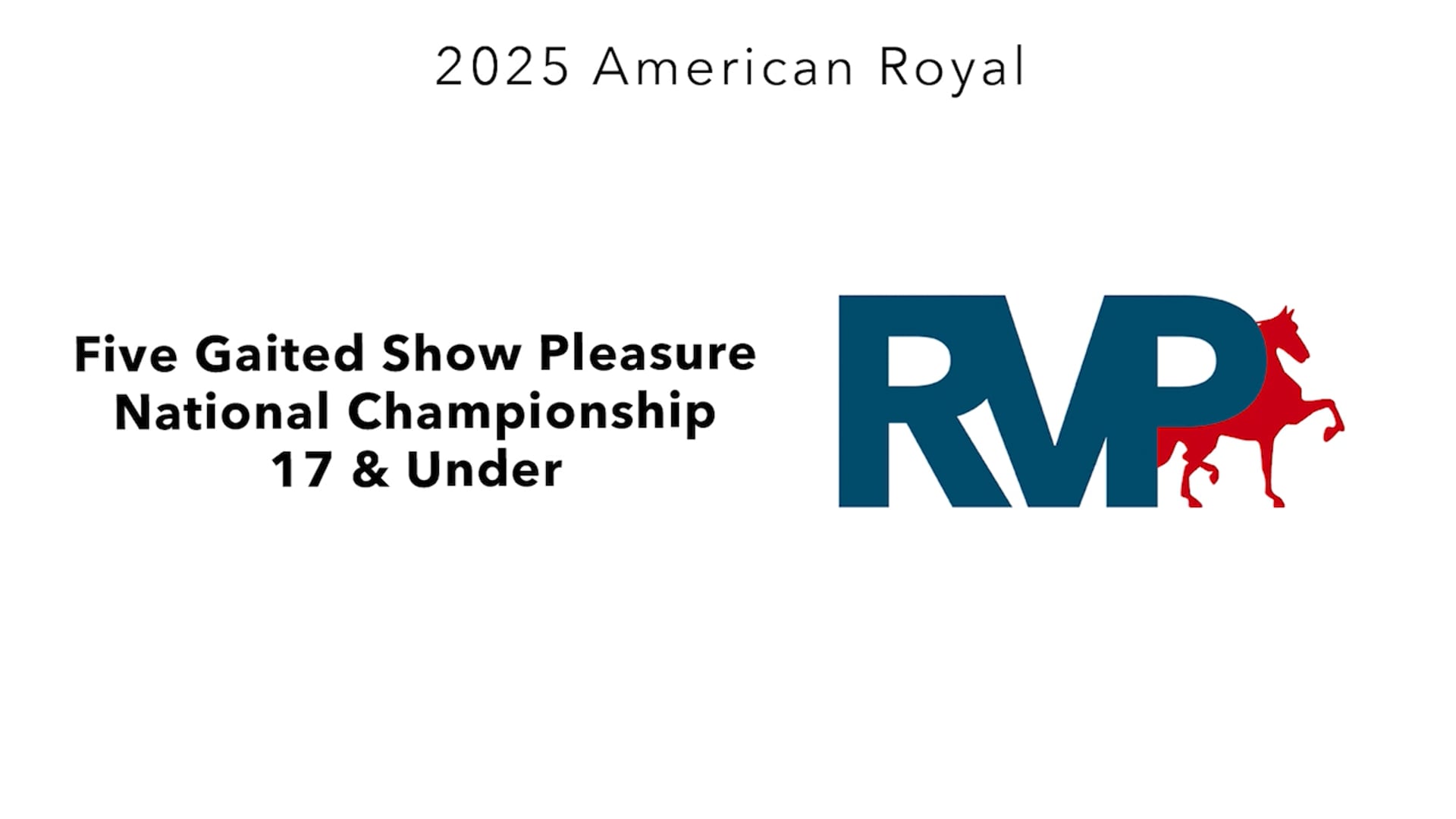 KC25 - Class 167 - Five Gaited Show Pleasure National CHampoinship 17 & Under