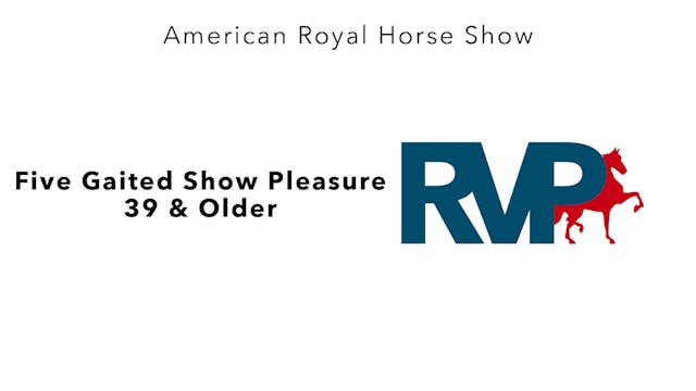 AR24 - Class 17 - Five Gaited Show Pl...