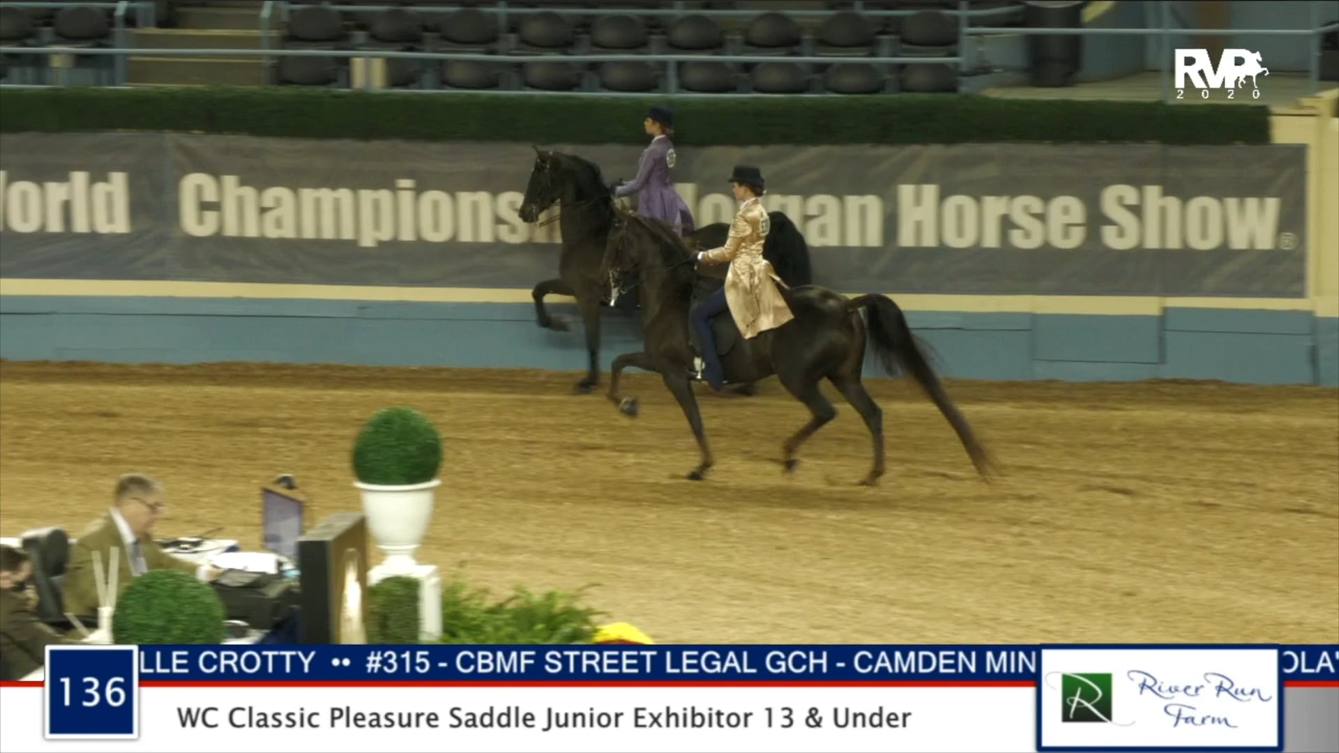 2020 MGN - Class 136 WC Classic Pleasure Saddle Junior Exhibitor 13 & Under