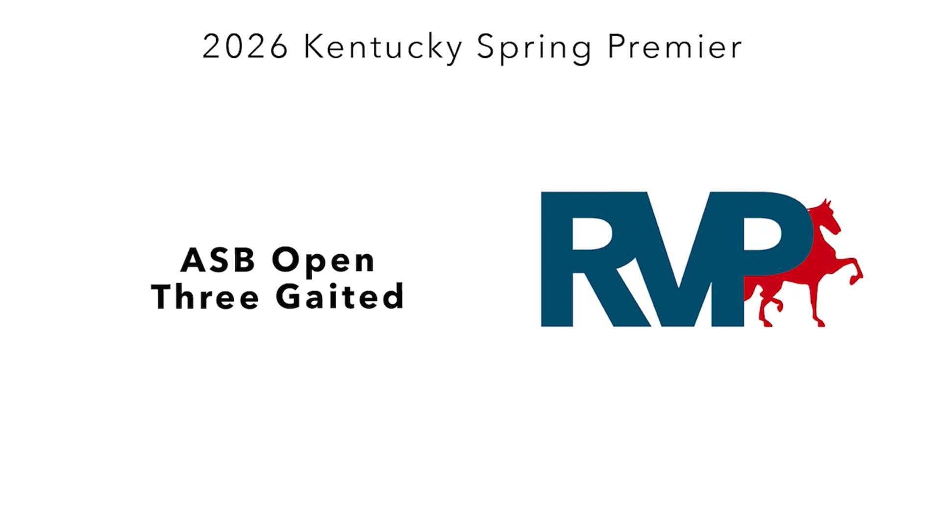 KYSP26 - Class 25 - ASB Open Three Gaited