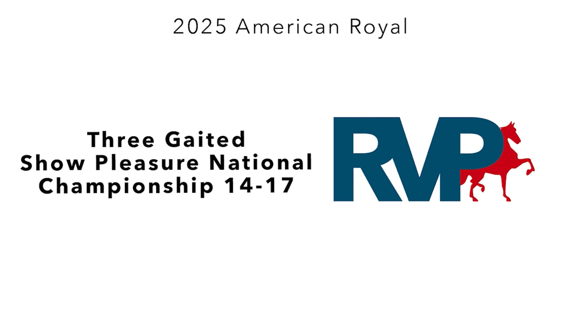 KC25 - Class 172 - Three Gaited Show Pleasure National Championship 14-17
