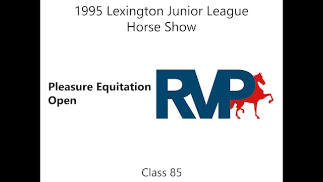 LJL 1995 - Class 85 - Pleasure Equtat...
