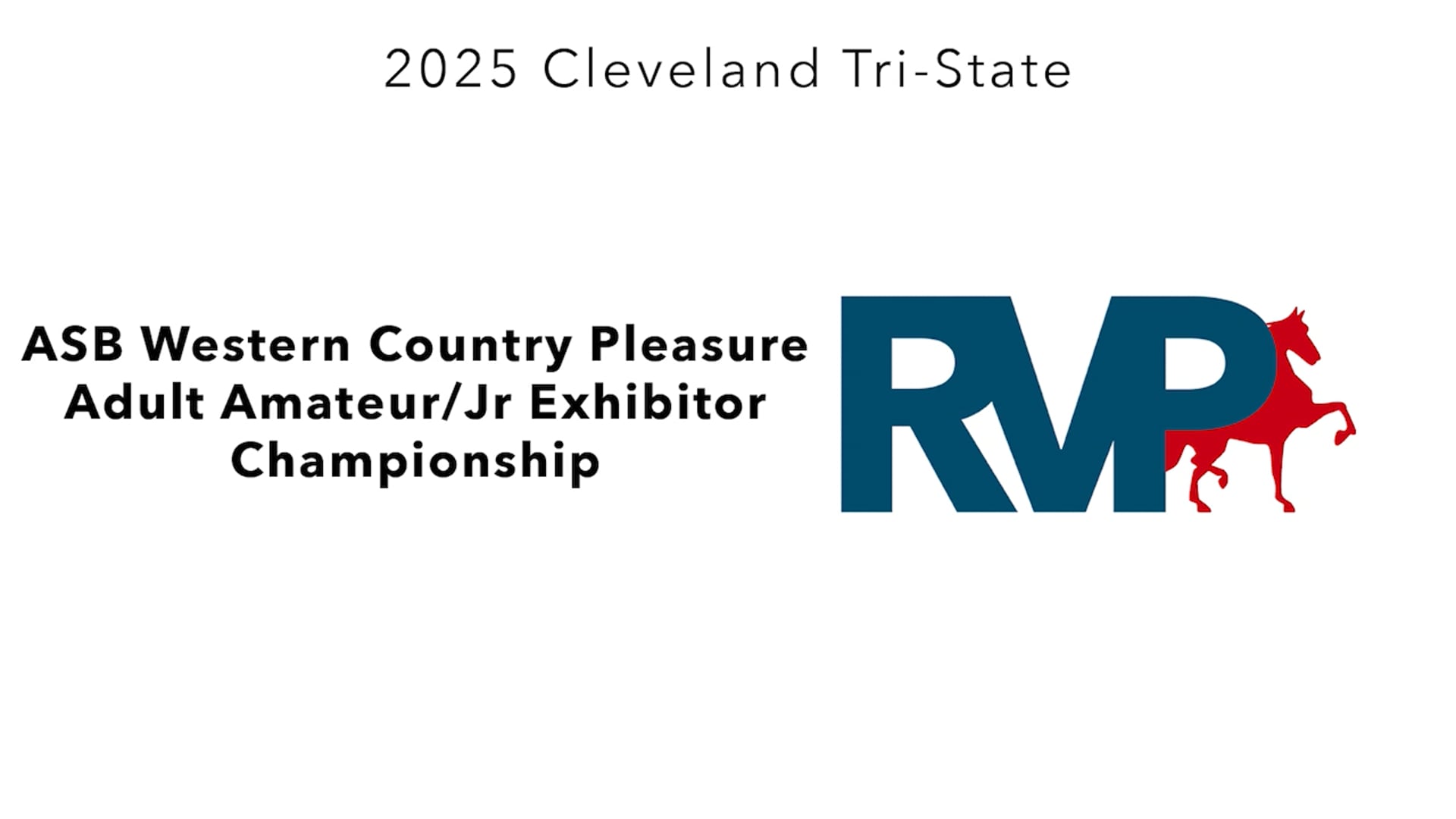 CTS25 - Class 91 - ASB Western Country Pleasure Adult Amateur-Jr Exhibitor Championship