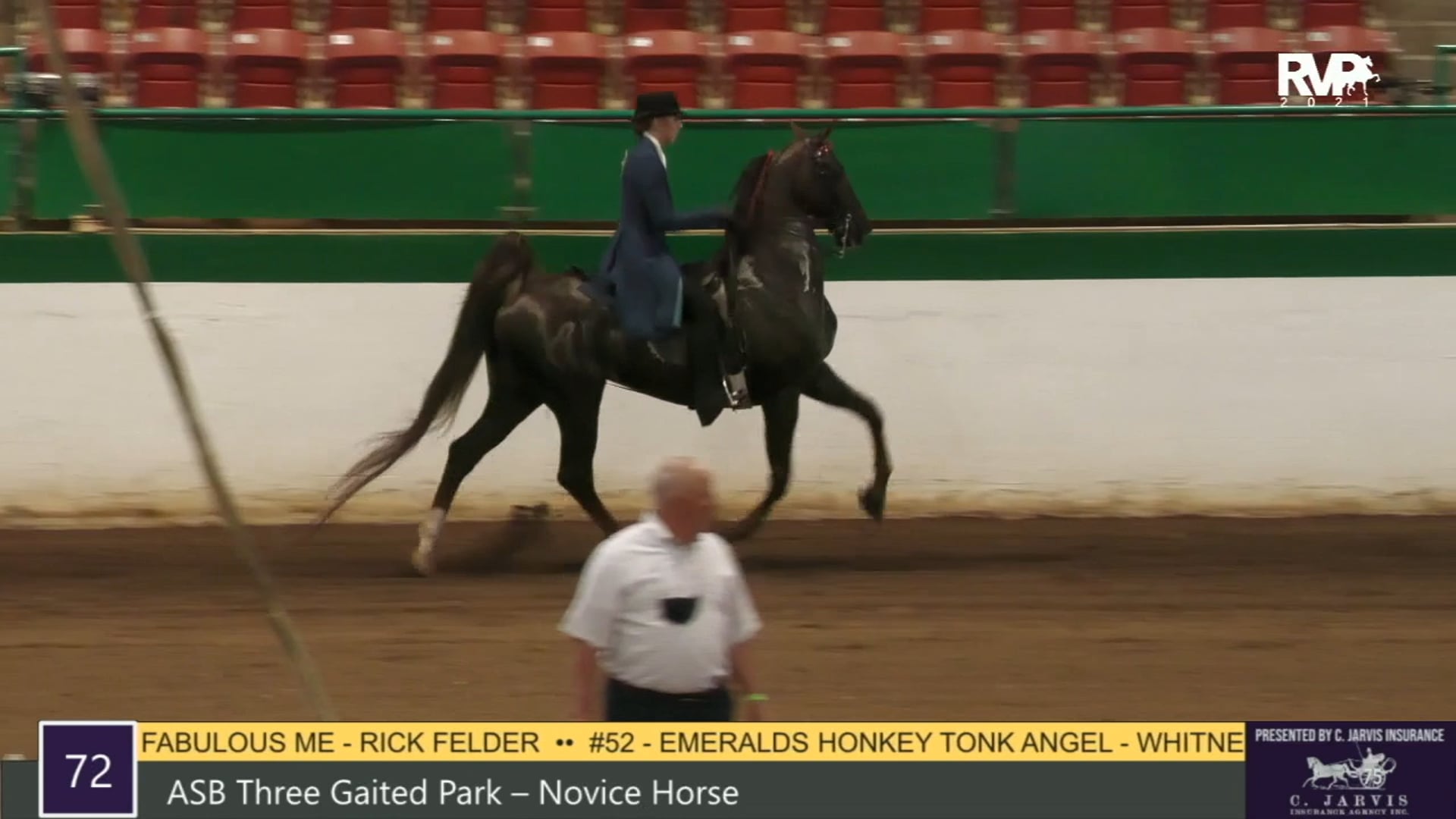 RSP21 - Class 72 - ASB Three Gaited Park 
Novice Horse