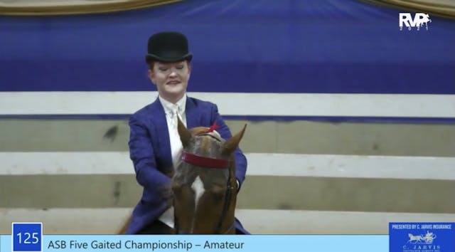 ASC21 - Class 125 - ASB Five Gaited A...