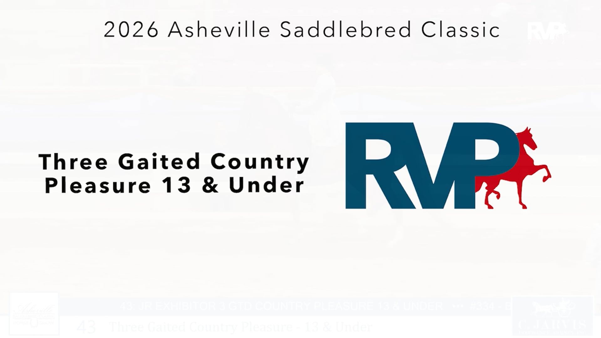 ASC26 - Class 43 - Three Gaited Country Pleasure 13 & Under