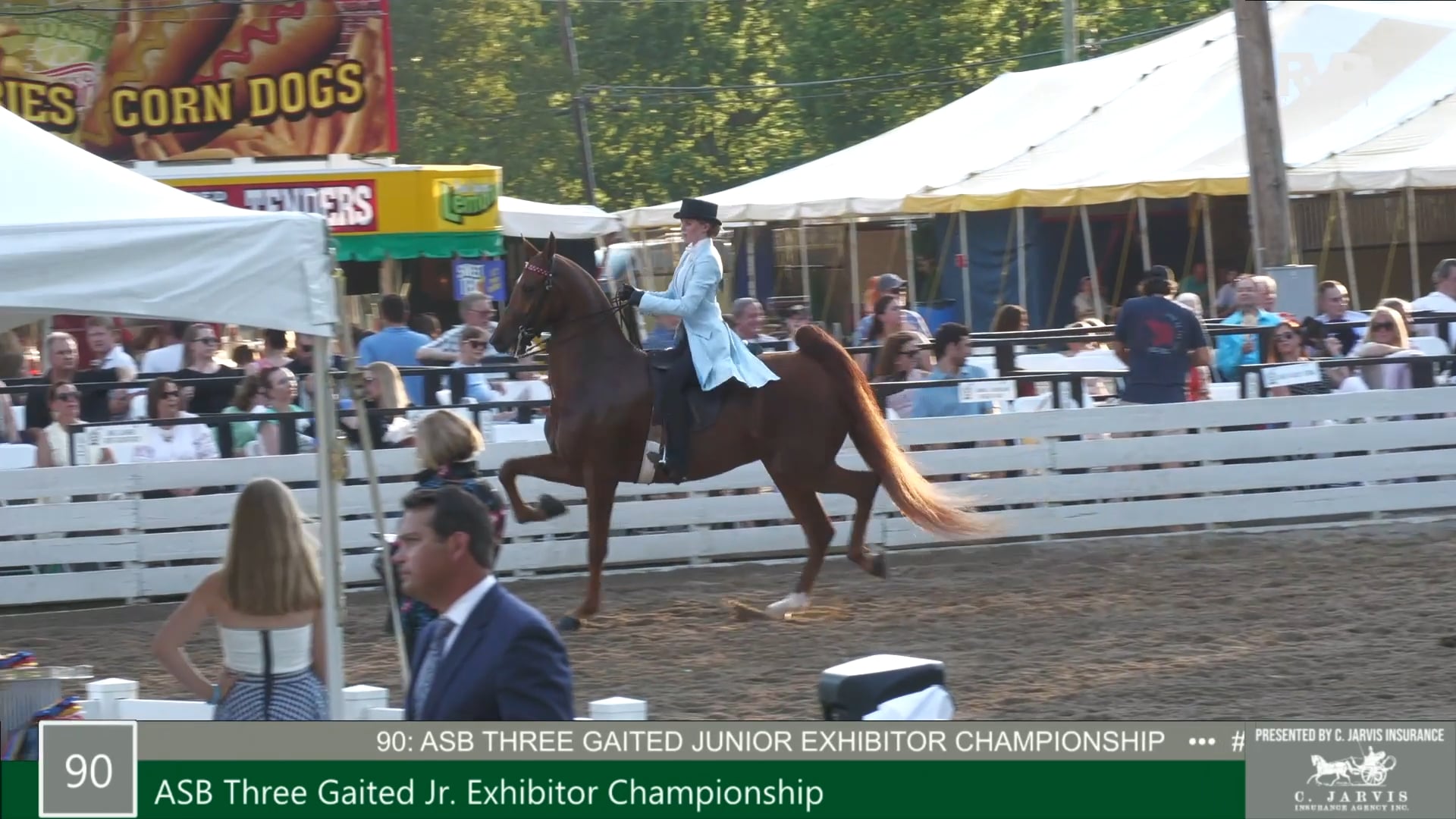RC21 - Class 90 - ASB Three Gaited Junior Exhibitor Championship