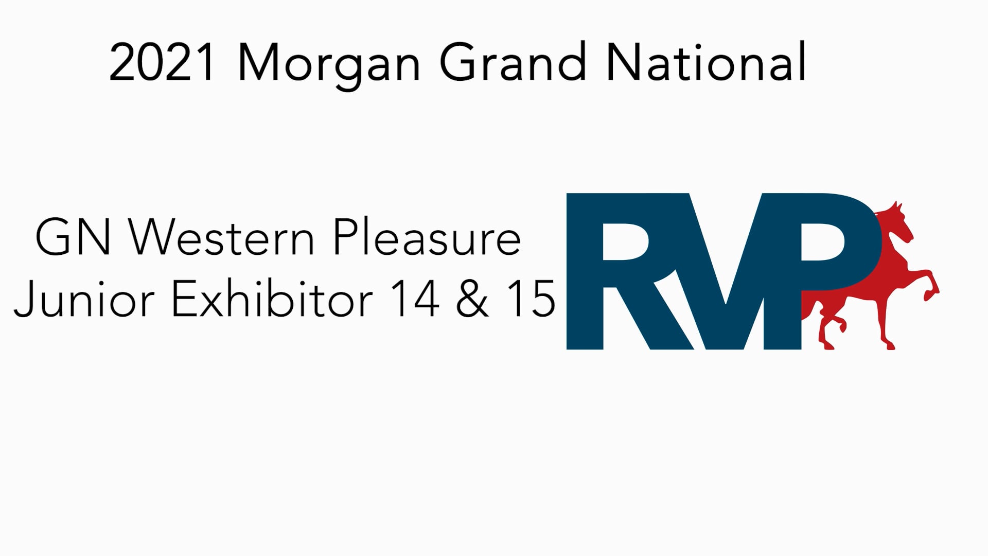 MGN21 - Class 104 - GN Western Pleasure Junior Exhibitor 14 & 15