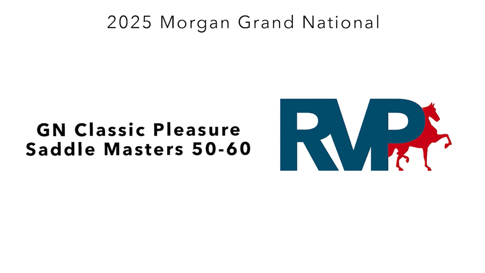 MGN25 - Class 360 - GN Classic Pleasure Saddle Masters 50-60