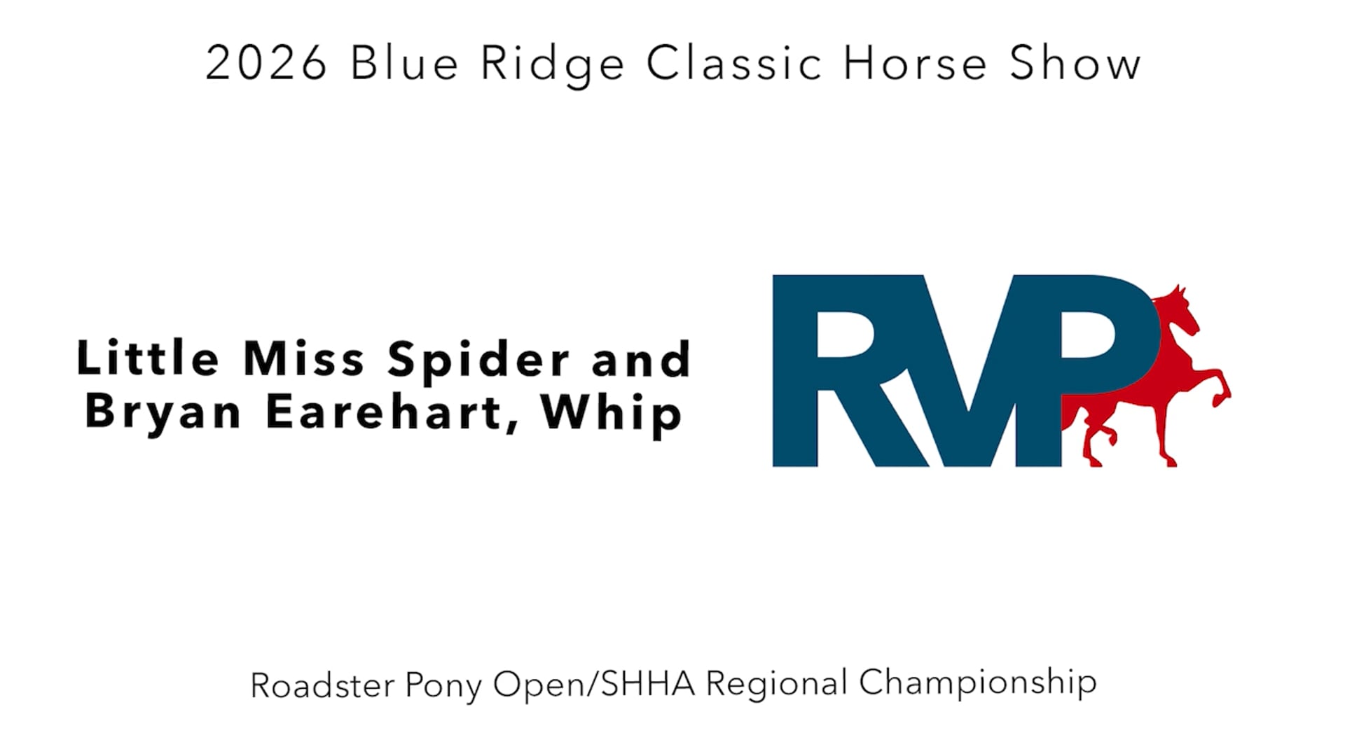 BR26 - Class 146 - Little Miss Spider and Bryan Earehart, Whip