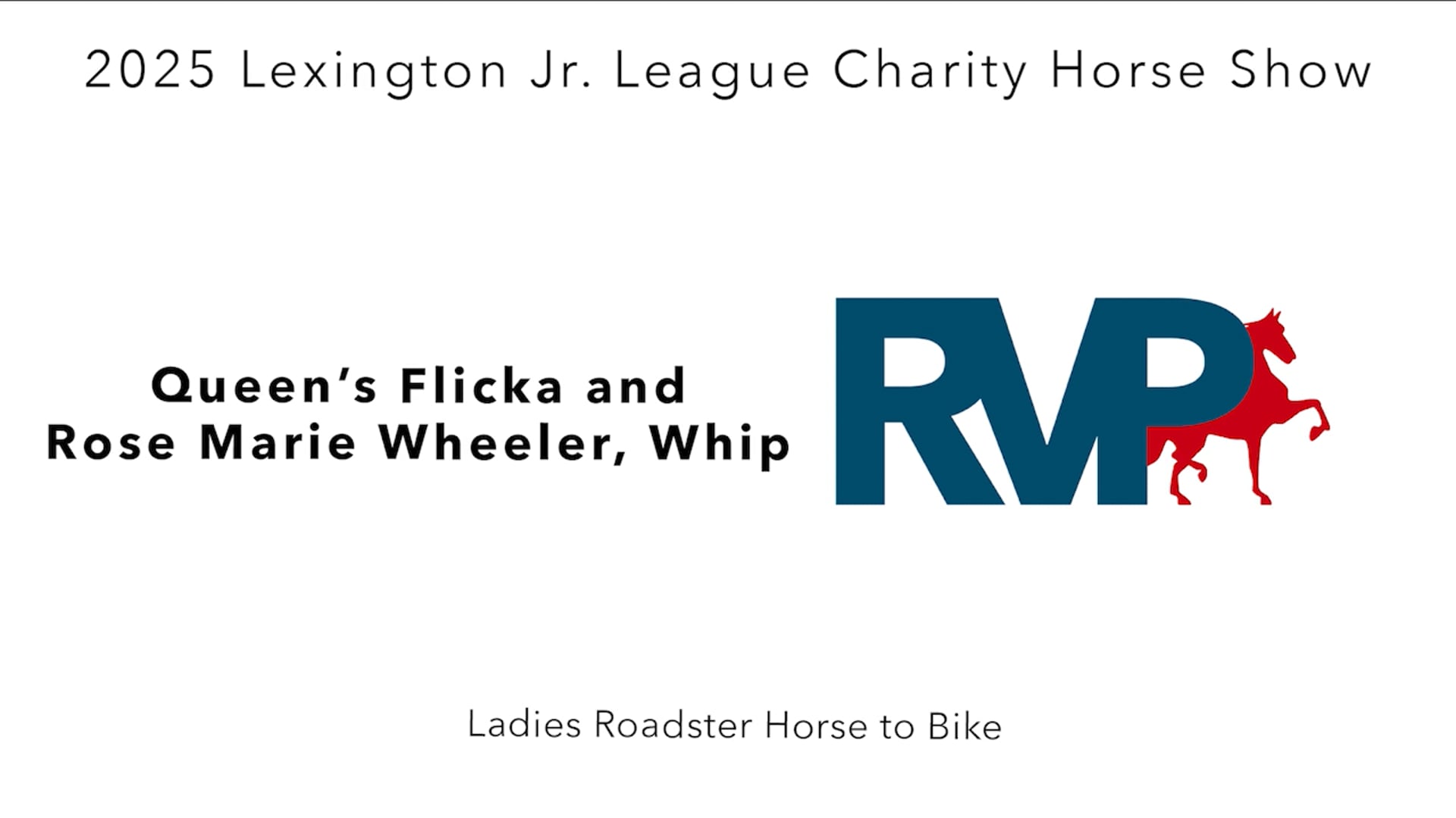 LJL25 - Class 30 - Queen's Flicka and Rose Marie Wheeler, Whip