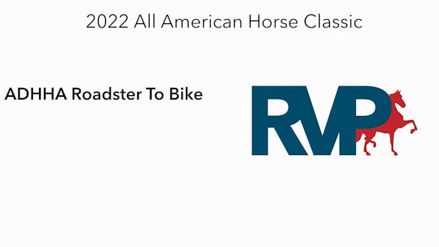 AAC22 - Class 30.1 - ADHHA Roadster T...
