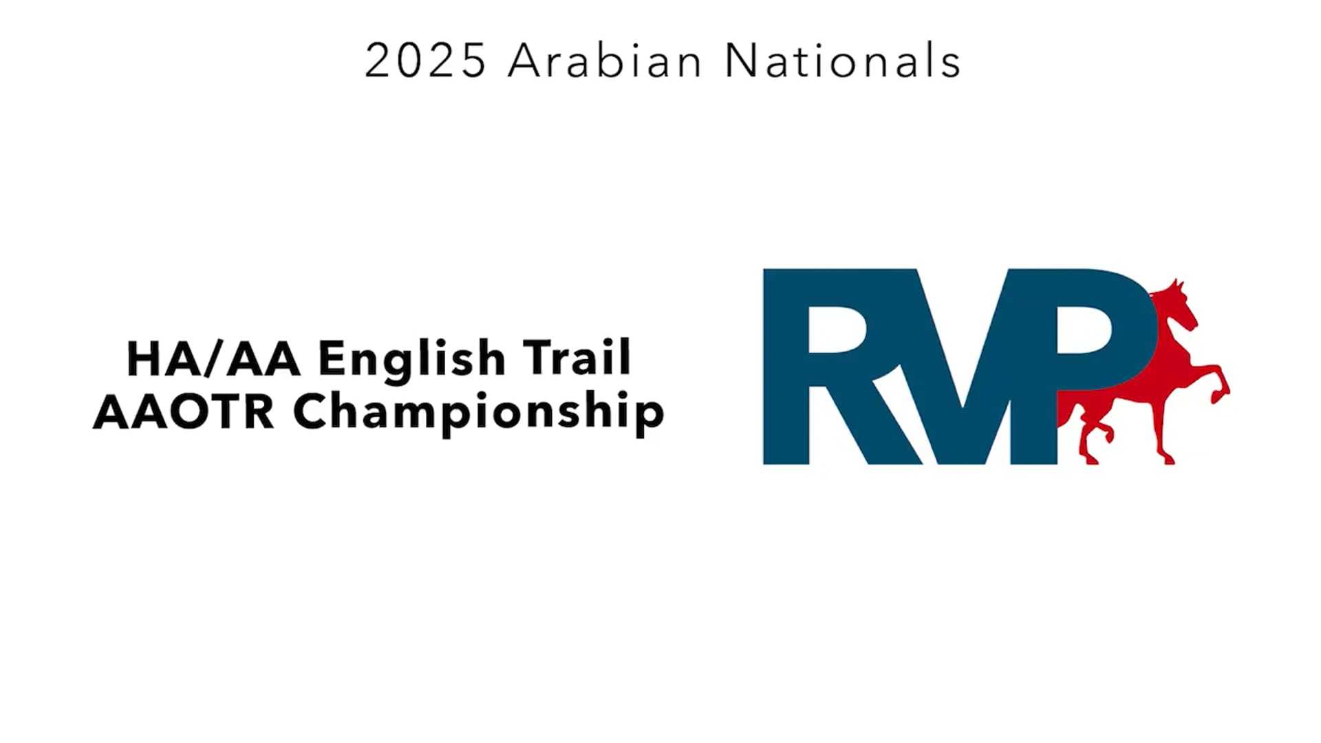 AN25 - Class 3000 - HA-AA English Trail AAOTR Championship