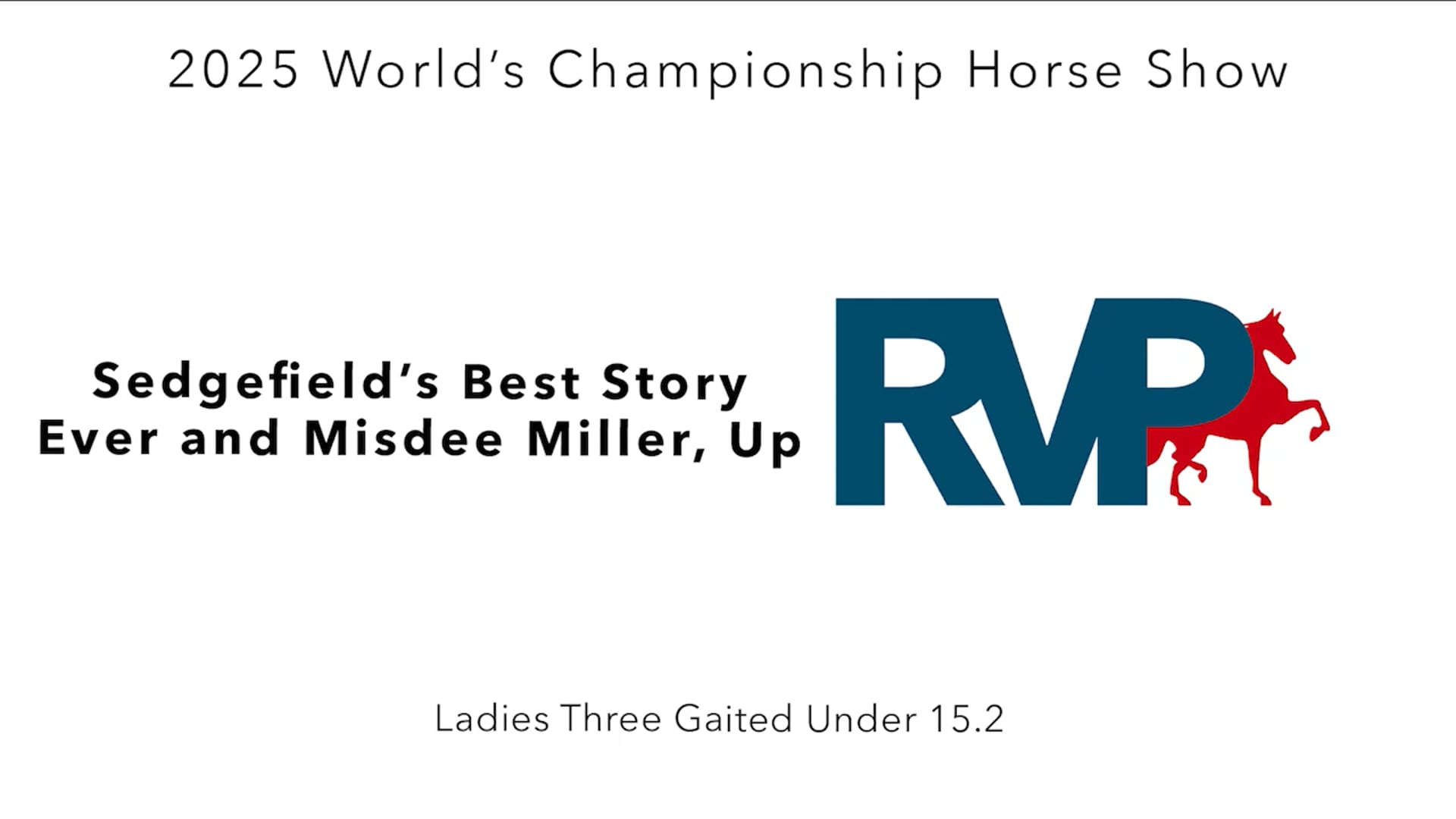 WCHS25 - Class 158 - Sedgefield's Best Story Ever and Misdee Miller, Up