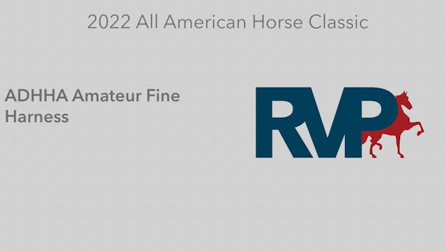 AAC22 - Class 80 -  ADHHA Amateur Fin...