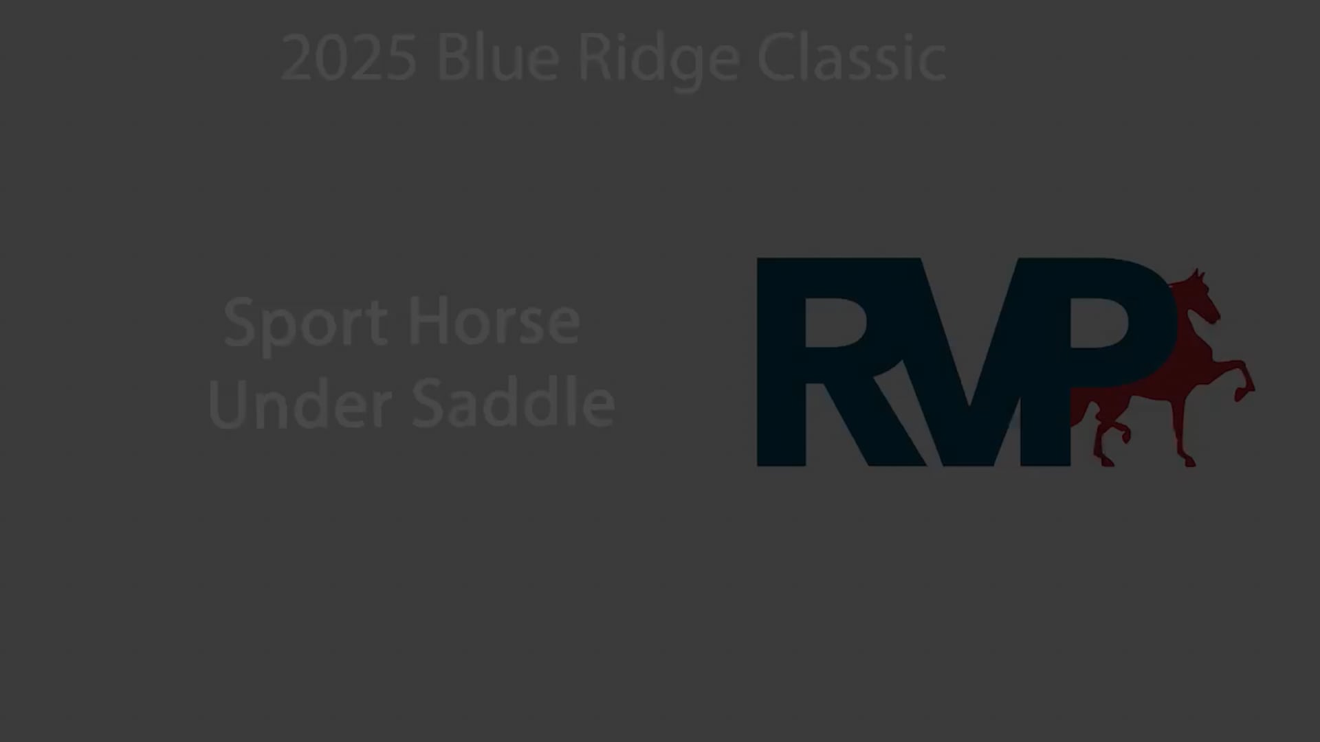 BRC25 - Class 152 - Sport Horse Under Saddle