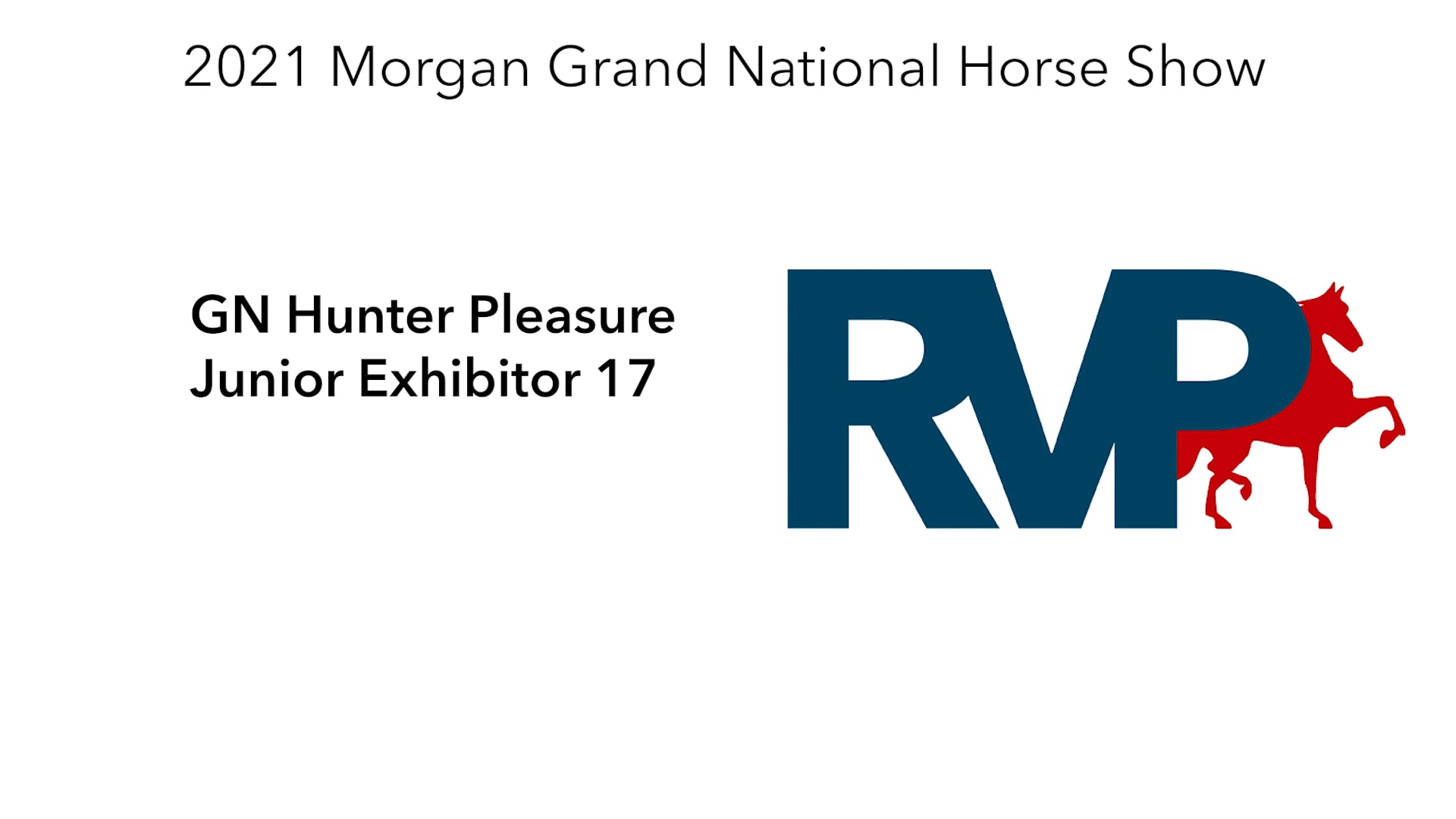 MGN21 - Class 352 - GN Hunter Pleasure Junior Exhibitor 17