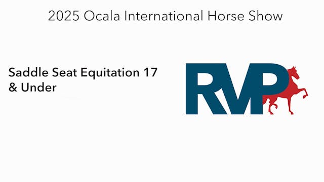 OI25 - Class 71 - Saddle Seat Equitat...