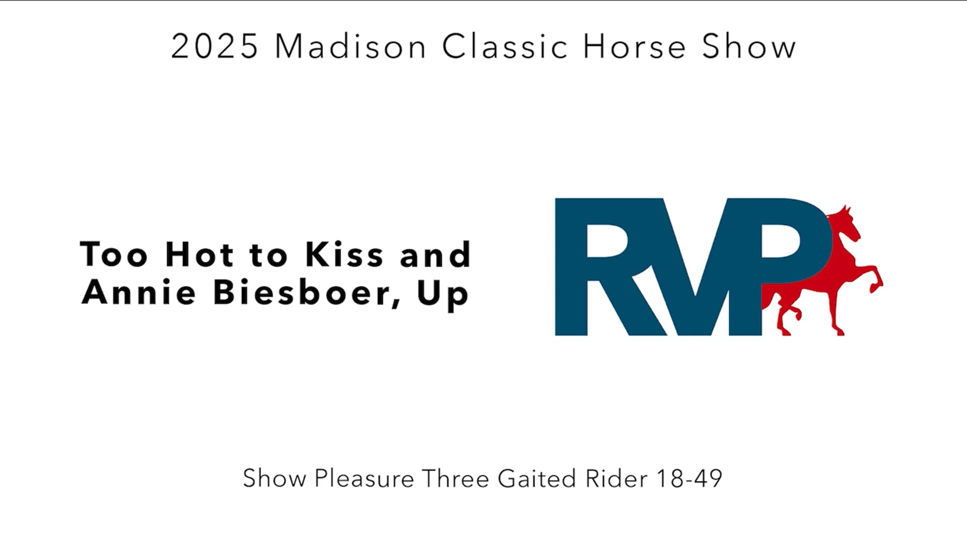 MC25 - Class 26 - Too Hot to Kiss and Annie Biesboer, Up