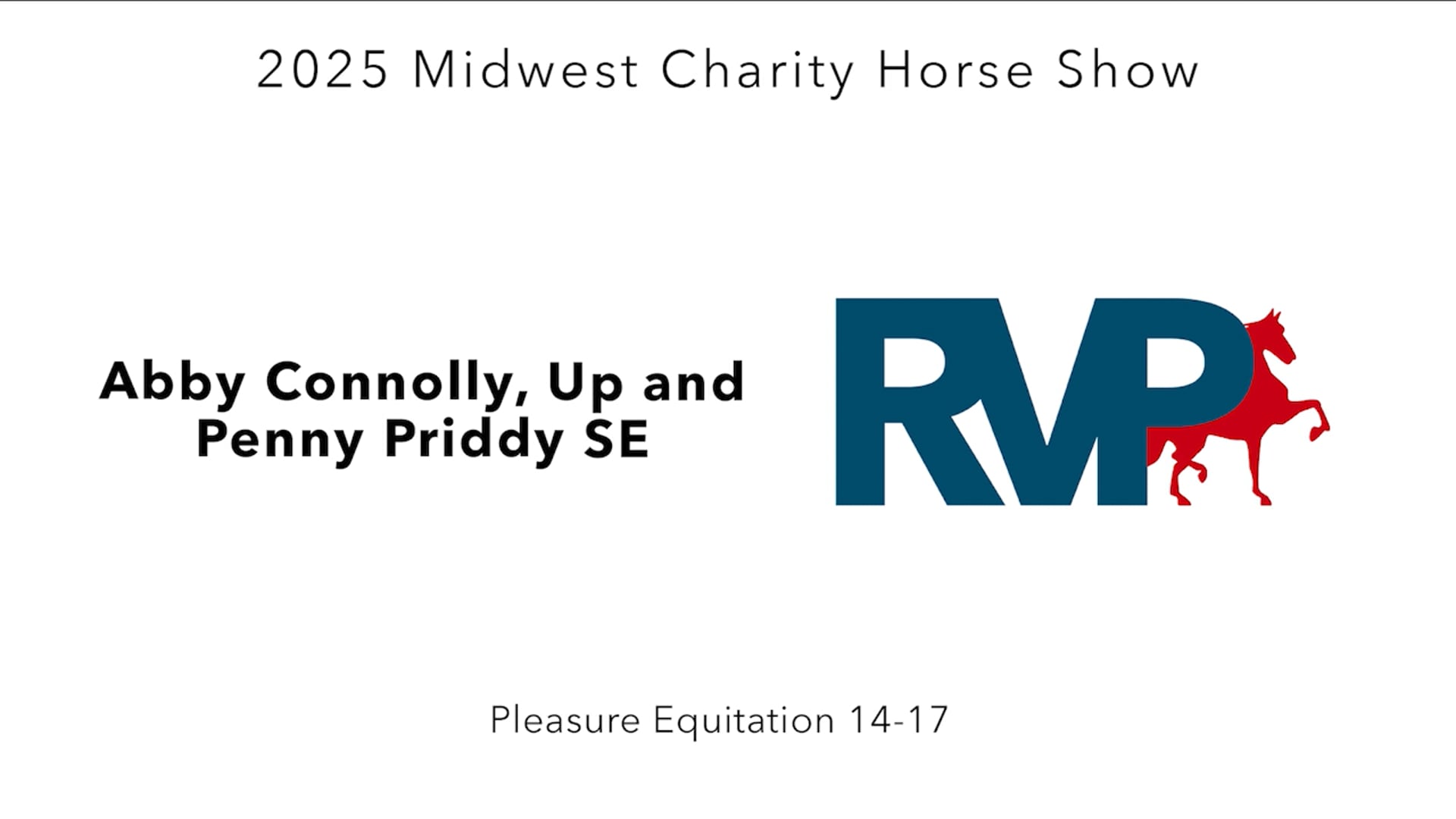 MW25 - Class 100 - Abby Connolly, Up and Penny Priddy SE