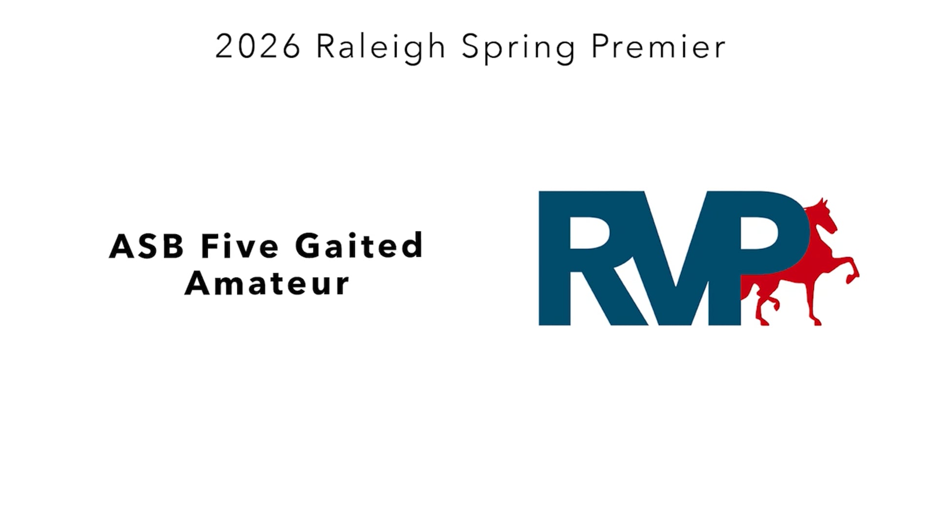 RSP26 - Class 31 - ASB Five Gaited Amateur